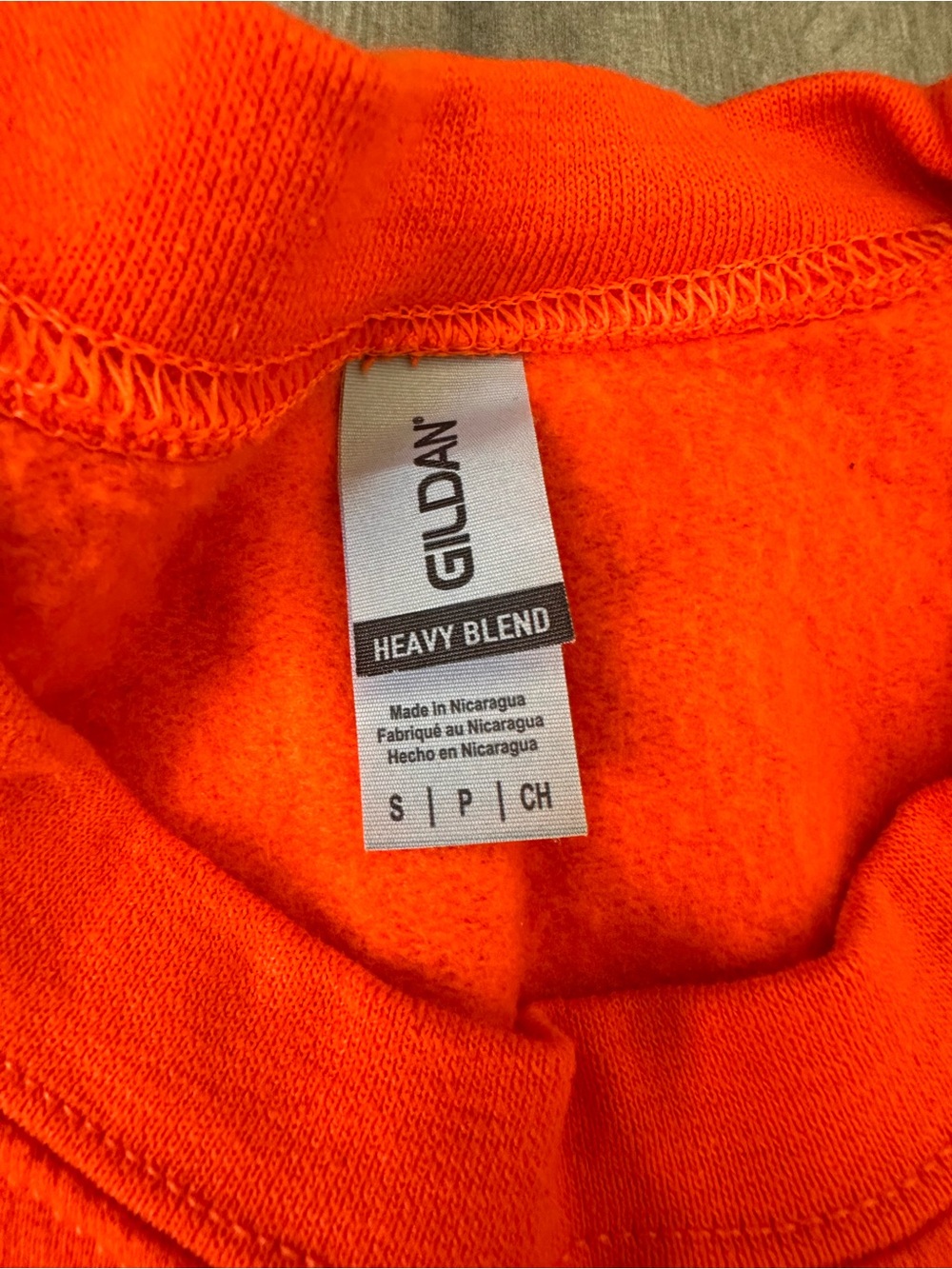 Gildan Bright Orange 'Trader Joe's' Crewneck Sweatshirt - Picture 3 of 5